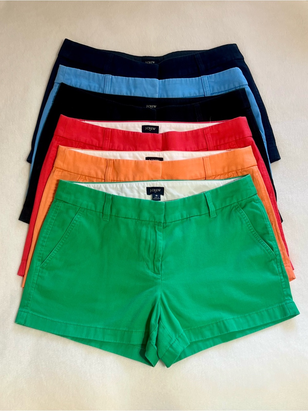 J. Crew Factory Women’s Cotton Chino Shorts Bundle-Sz 8
